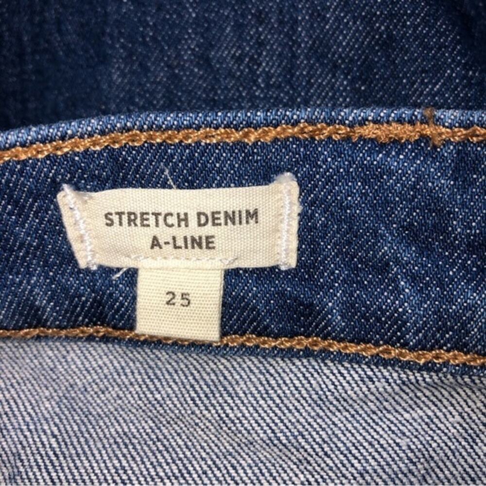 Madewell Novelty Yolk A-Line Stretch Denim Skirt 25 - Picture 7 of 8